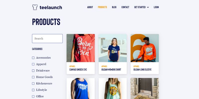 TeeLaunch - cheap Print On Demand business