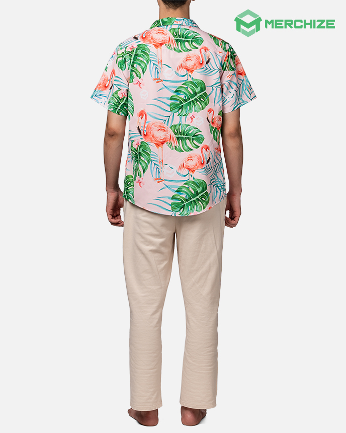 All-over Print Regular Fit Hawaiian Shirt