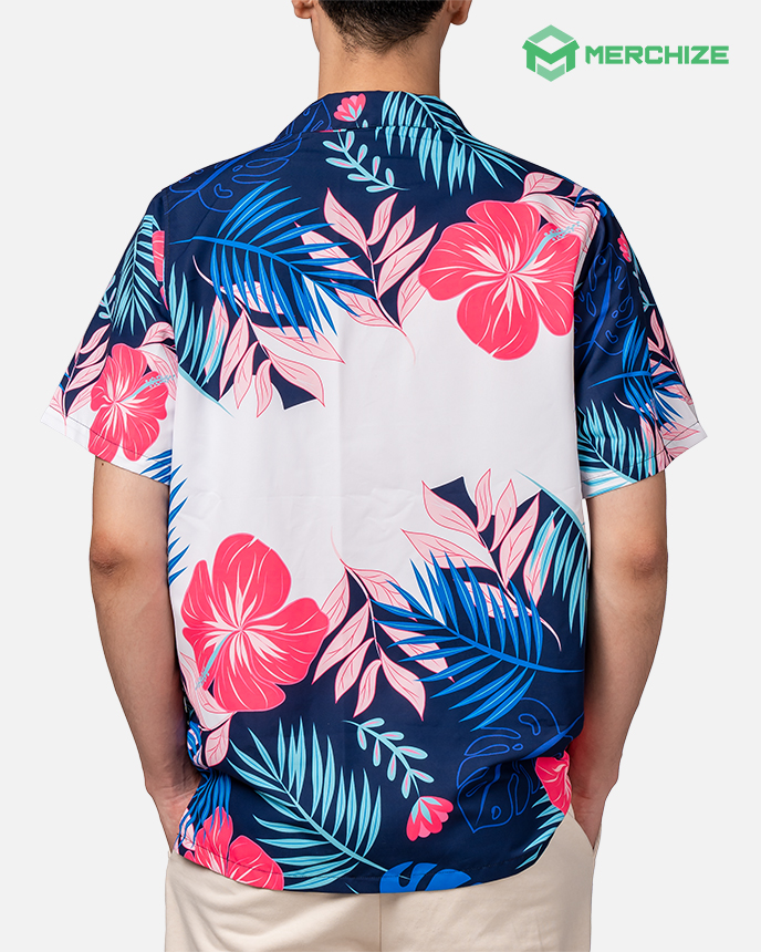 All-over Print Pocket Hawaiian Shirt