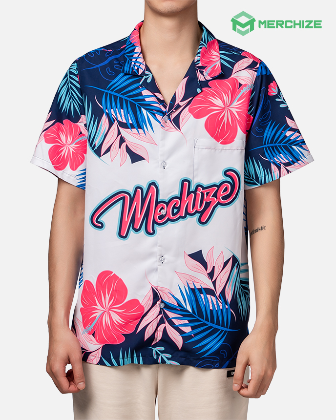 All-over Print Pocket Hawaiian Shirt