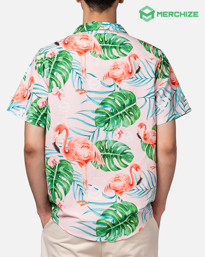 All-over Print Regular Fit Hawaiian Shirt