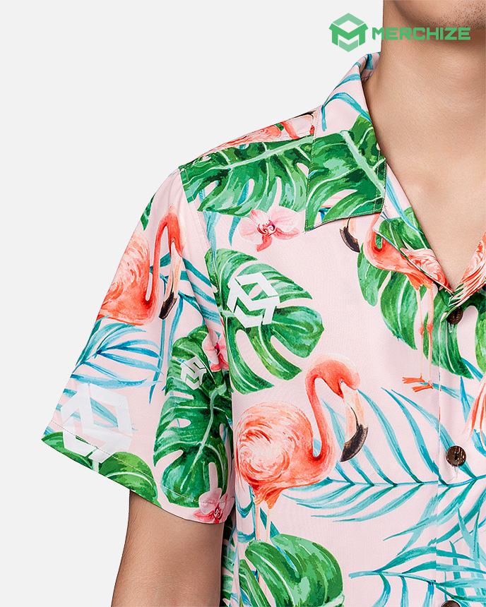 All-over Print Regular Fit Hawaiian Shirt