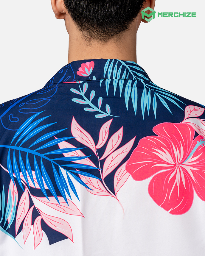 All-over Print Pocket Hawaiian Shirt